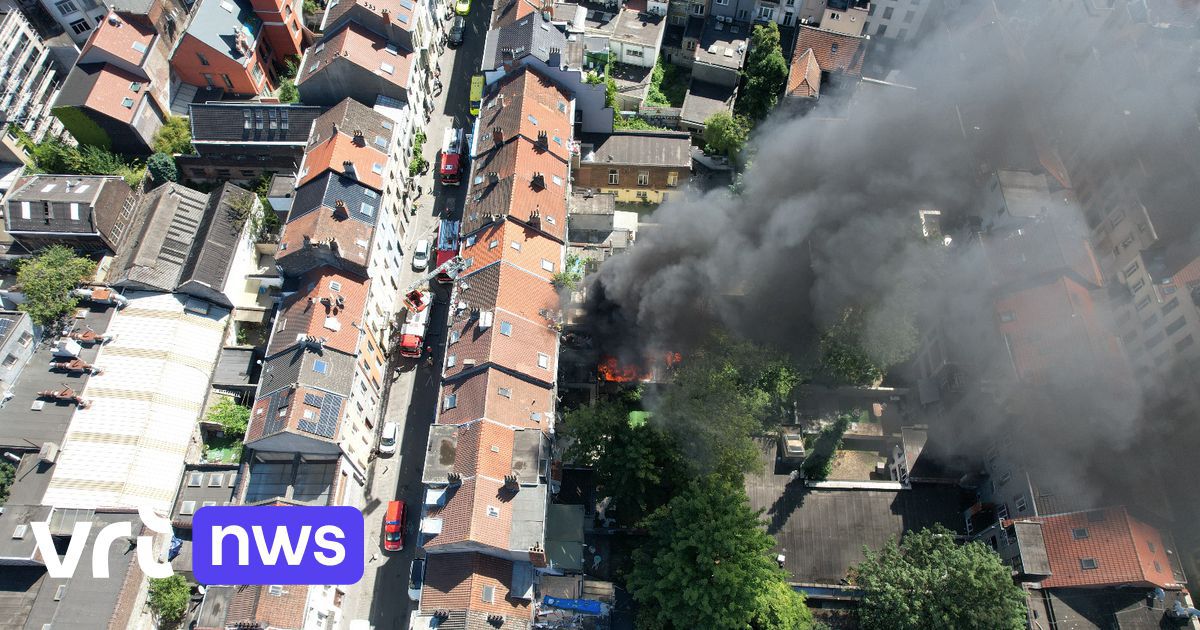 Des squatters sauvés d'un logement en flammes à Schaerbeek