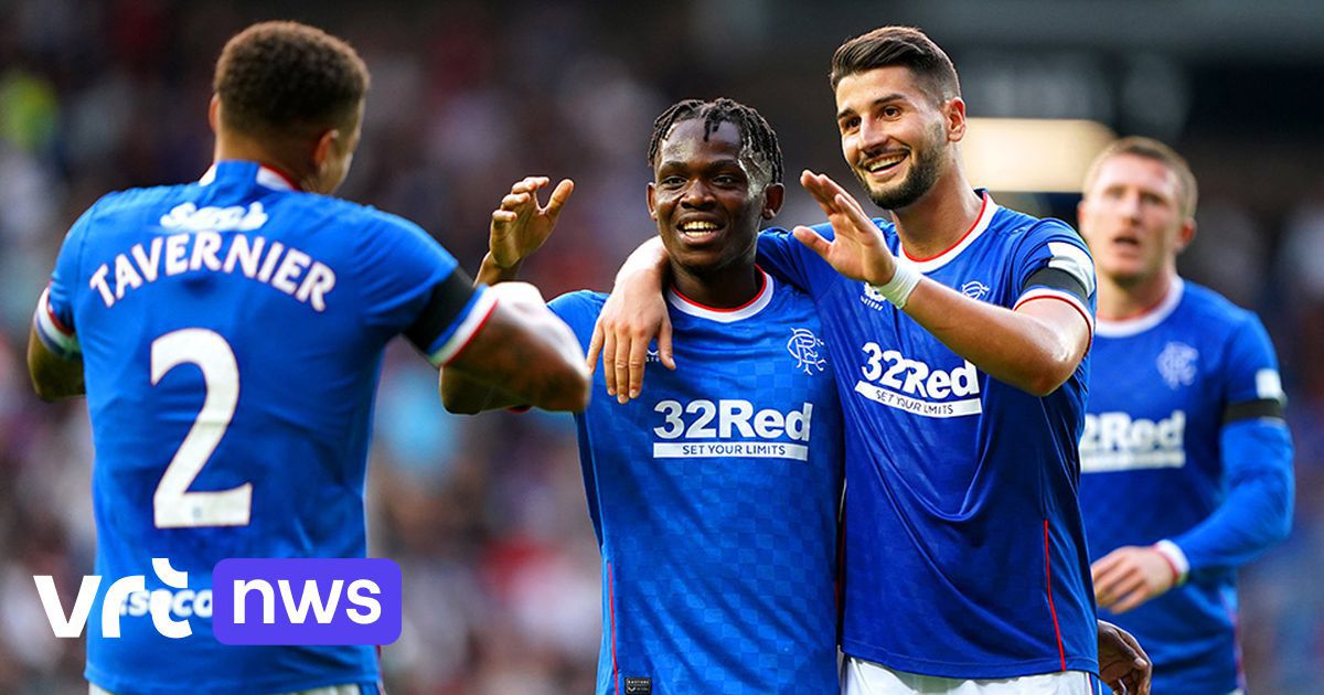 Les fans de football écossais descendent à Louvain avant le match de qualification de la Ligue des champions de l'Union contre les Rangers