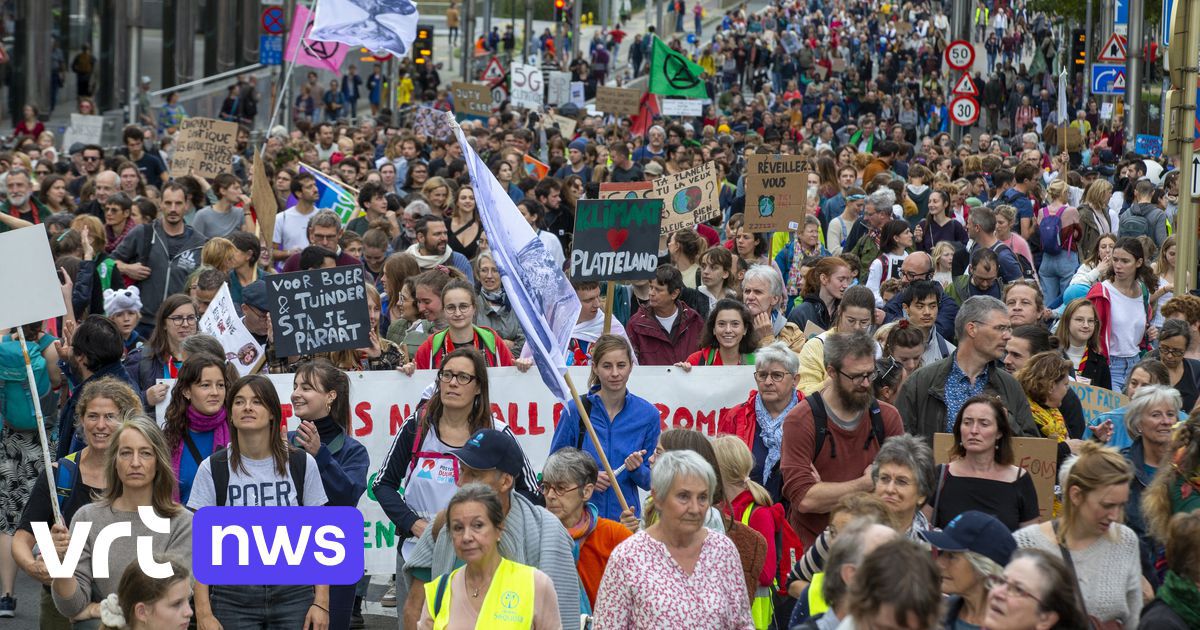25 000 personnes participent à la marche pour le climat à Bruxelles