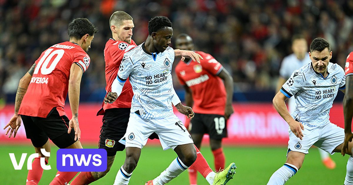 Ligue des champions : pas de victoire de groupe pour le Club de Bruges après le nul de Leverkusen