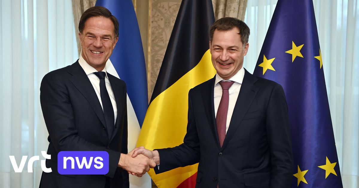 Le Premier ministre De Croo déploie le drapeau à l'envers pour le Premier ministre néerlandais