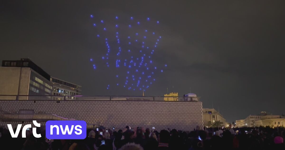 Premier spectacle son et lumière avec des drones à Bruxelles