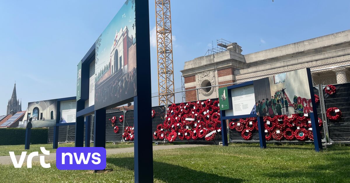 Une nouvelle exposition en plein air à Ypres montre l'évolution de la Porte de Menin
