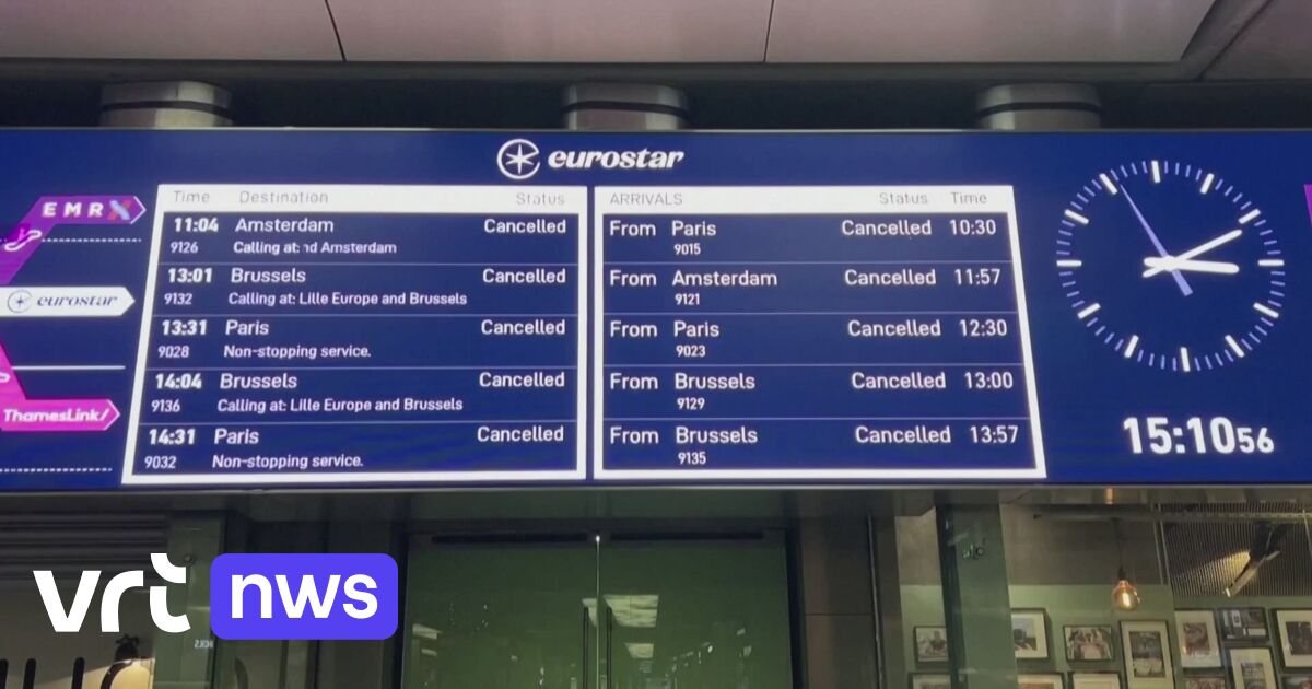 Horaires Eurostar perturbés par les conditions météorologiques (VIDEO)
