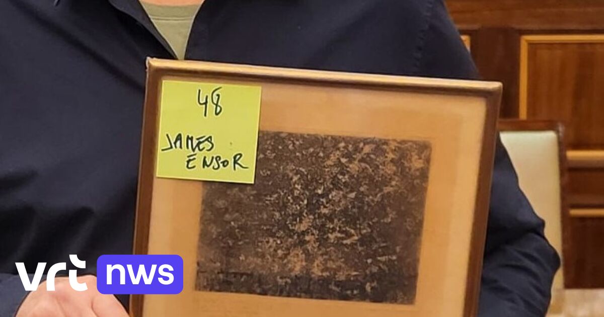Koekelberg découvre une gravure négligée de James Ensor qui prend la poussière dans son grenier