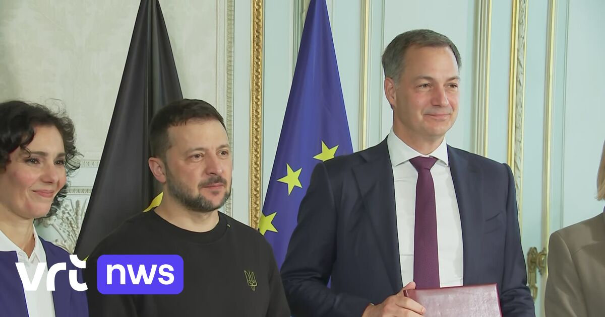 Le président Zelensky en Belgique reçoit toute la flotte belge de F-16 (VIDEO)