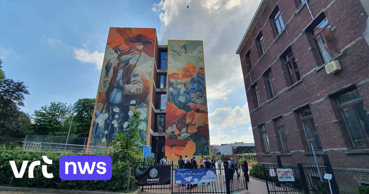 Une fresque célébrant la présidence belge de l'UE dévoilée à Halle