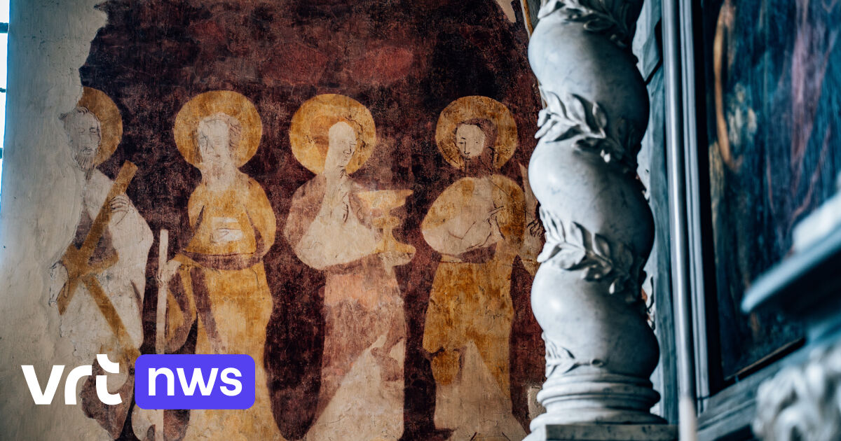 Des peintures murales médiévales uniques et disparues à admirer au château de Laarne grâce à une projection lumineuse