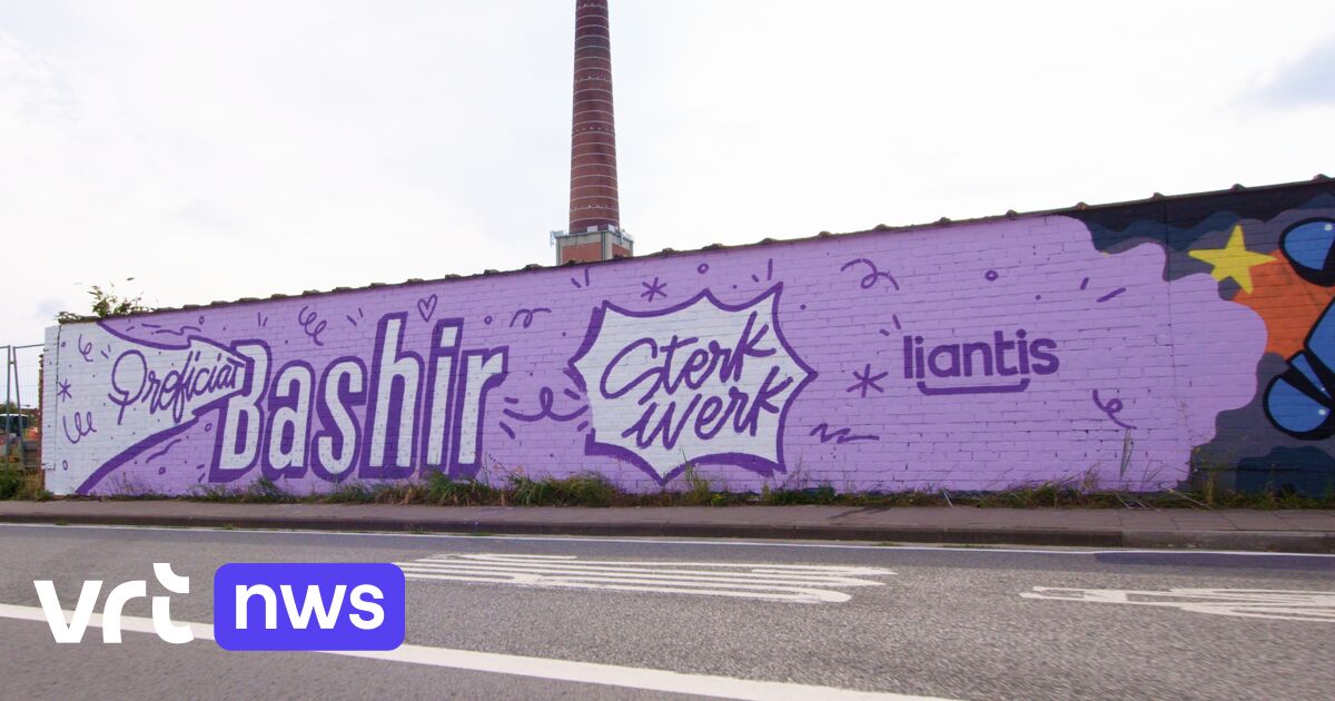 Une fresque de graffitis rend hommage au médaillé d'argent olympique de Gand, Bashir Abdi