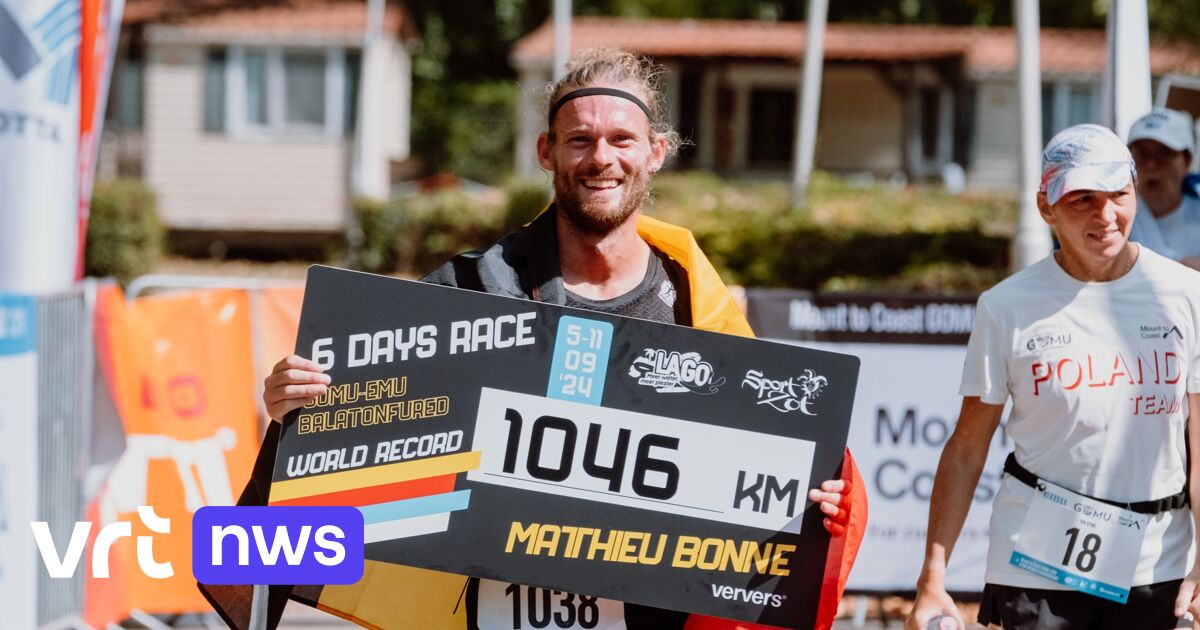 L'ultramarathonien Matthieu Bonne bat le record du monde : 1 046 kilomètres parcourus en 144 heures