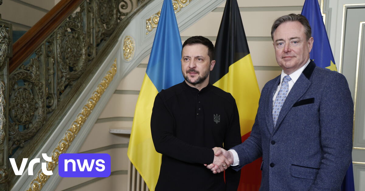 Le Premier ministre de Wever accueille le président de l'Ukraine, Zelensky, à Bruxelles (vidéo)