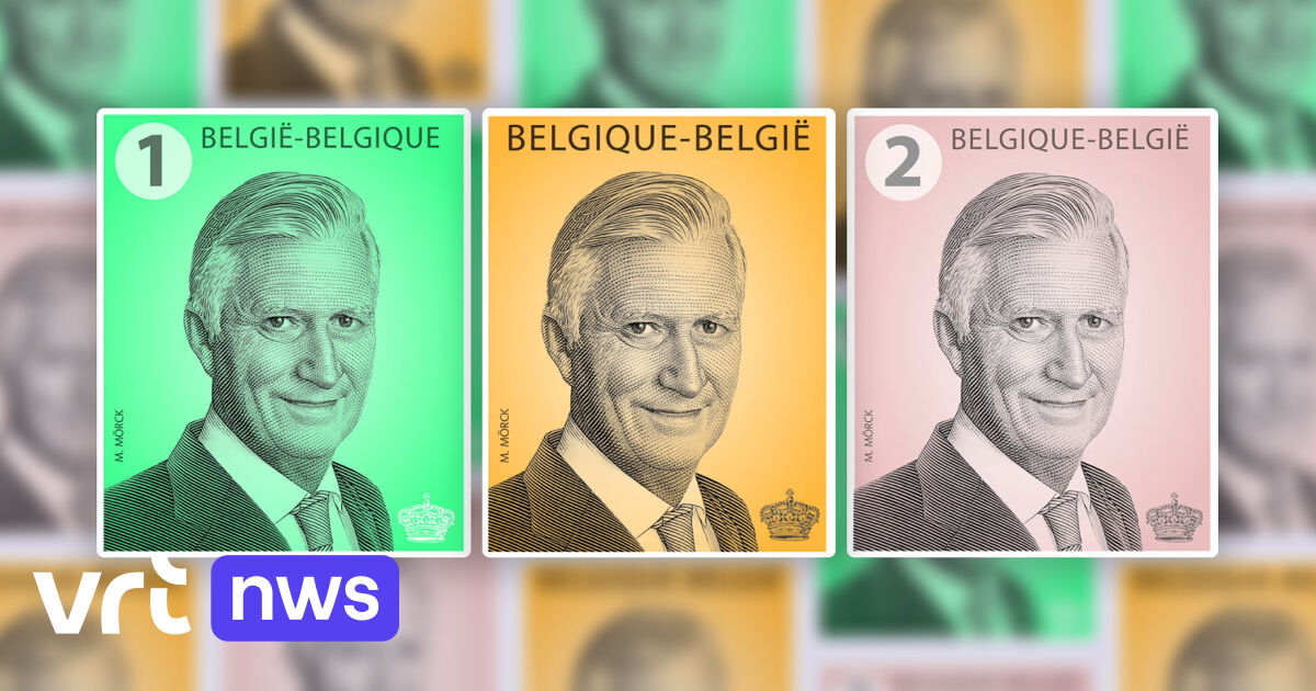 BPOST met à jour l'image de King Filip sur les timbres belges