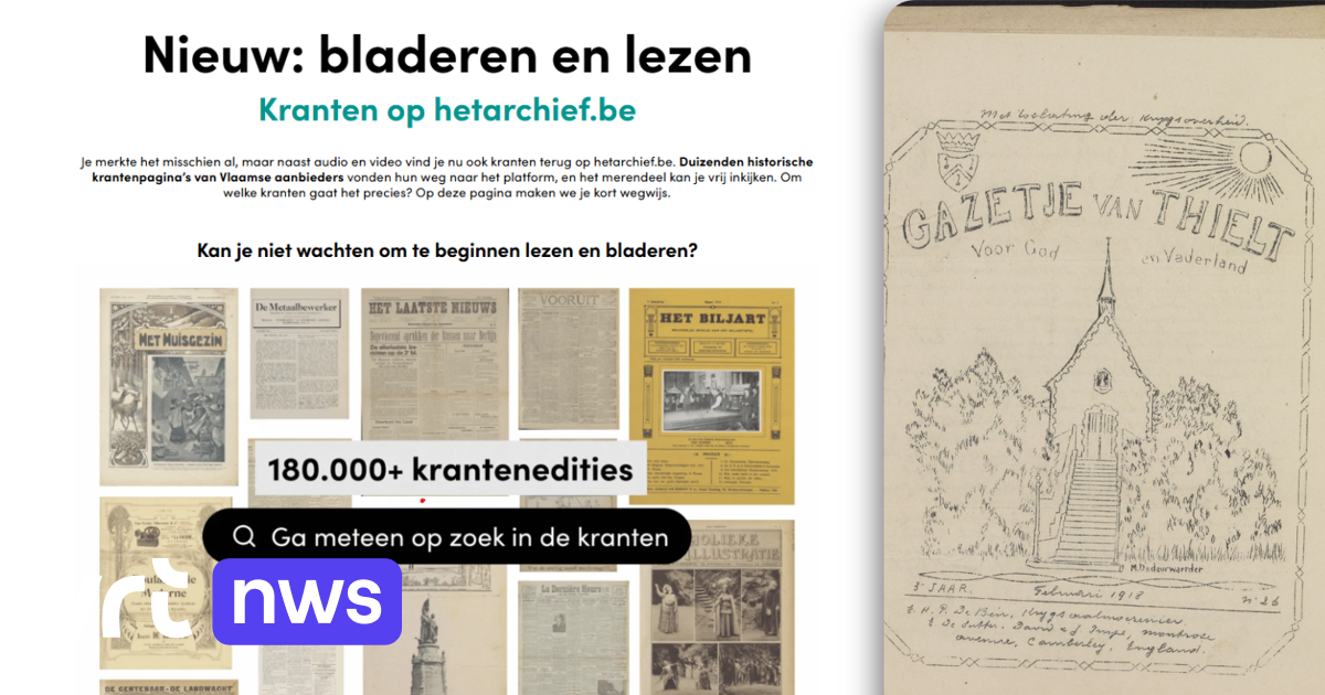Les journaux historiques flamands sont maintenant disponibles pour lire en ligne