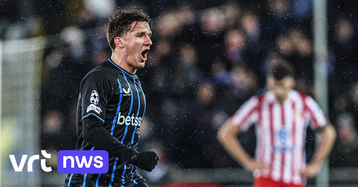 Le Club de Bruges maintient l'Atletico Madrid en échec 3-3 à domicile après une égalisation tardive
