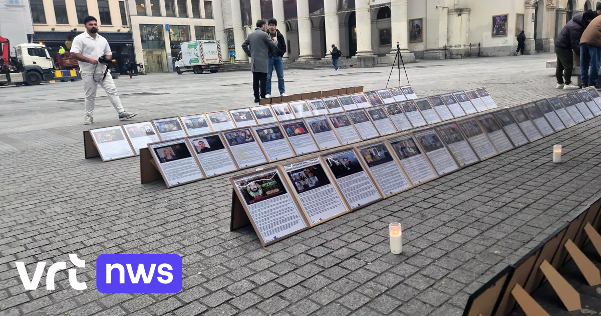 Une manifestation à Bruxelles rend hommage aux victimes de la répression iranienne