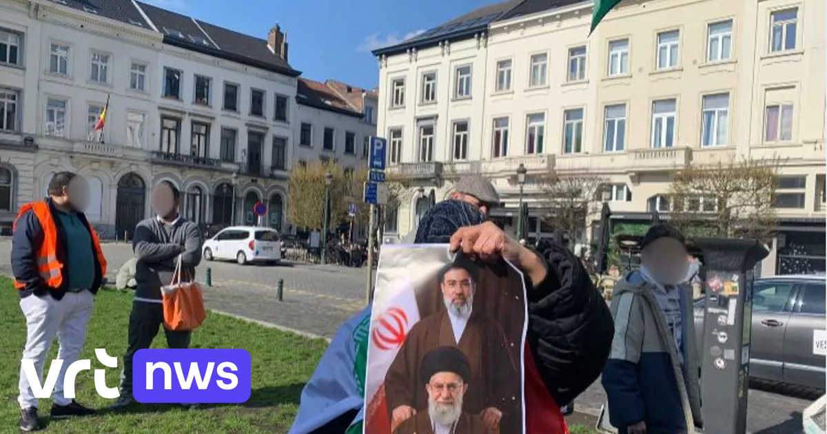 La place Lux devient un point chaud pour les partisans et les opposants de la République islamique d'Iran, la police contrainte d'intervenir
