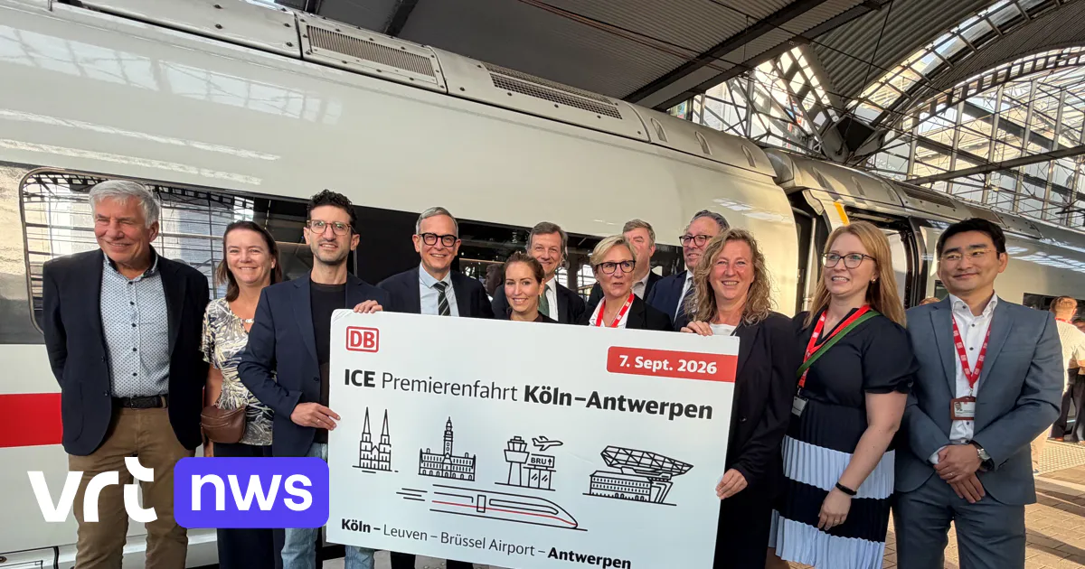 Un nouveau service de train à grande vitesse relie Anvers, l'aéroport de Bruxelles et Louvain à Cologne